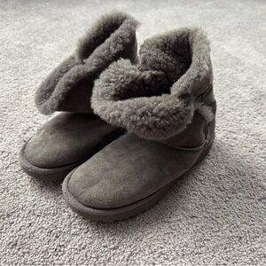 UGG Cozy Gray Shearling Boots